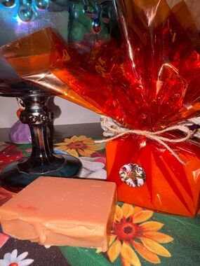 HANDMADE-ORGANIC 🍑Market Peach Soap Bath 4-5oz Bar